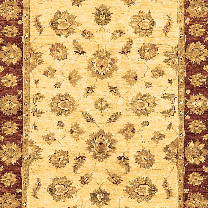 Machine Washable Oriental Brown Traditional Rug, wshabs450brn