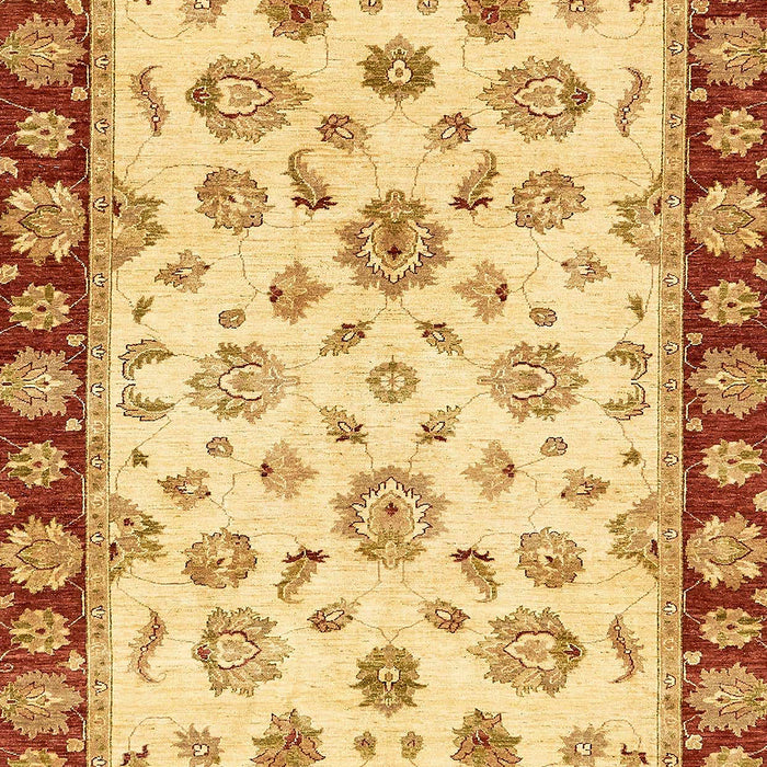 Machine Washable Abstract Chrome Gold Yellow Rug, wshabs450