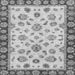 Square Machine Washable Oriental Gray Traditional Rug, wshabs450gry