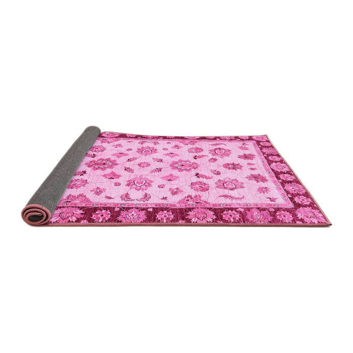 Sideview of Oriental Pink Traditional Rug, abs450pnk