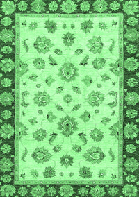 Oriental Emerald Green Traditional Rug, abs450emgrn