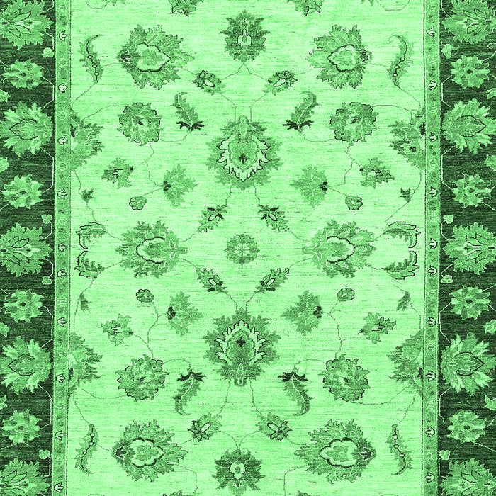 Oriental Emerald Green Traditional Rug, abs450emgrn