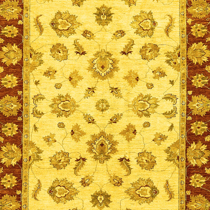 Oriental Yellow Traditional Rug, abs450yw