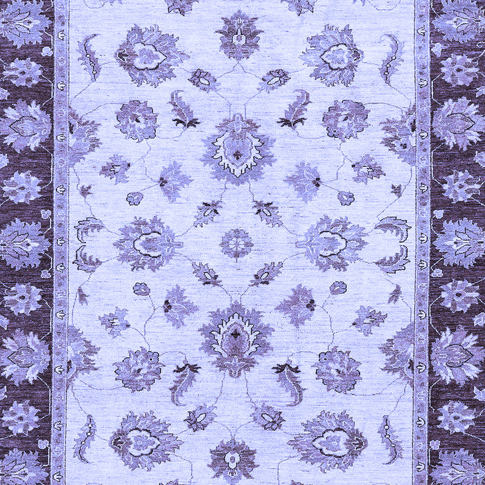 Machine Washable Oriental Blue Traditional Rug, wshabs450blu