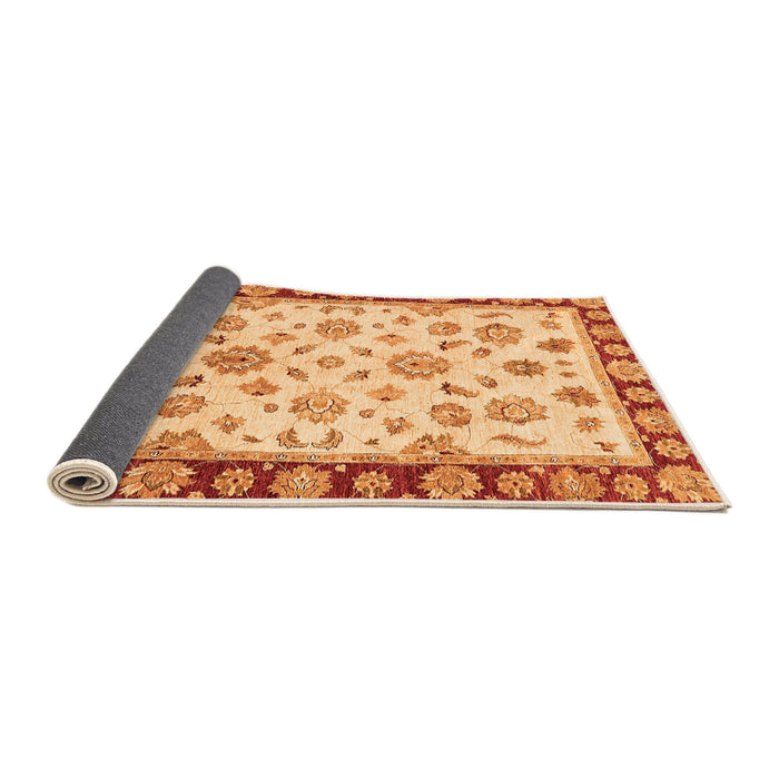 Sideview of Oriental Orange Traditional Rug, abs450org