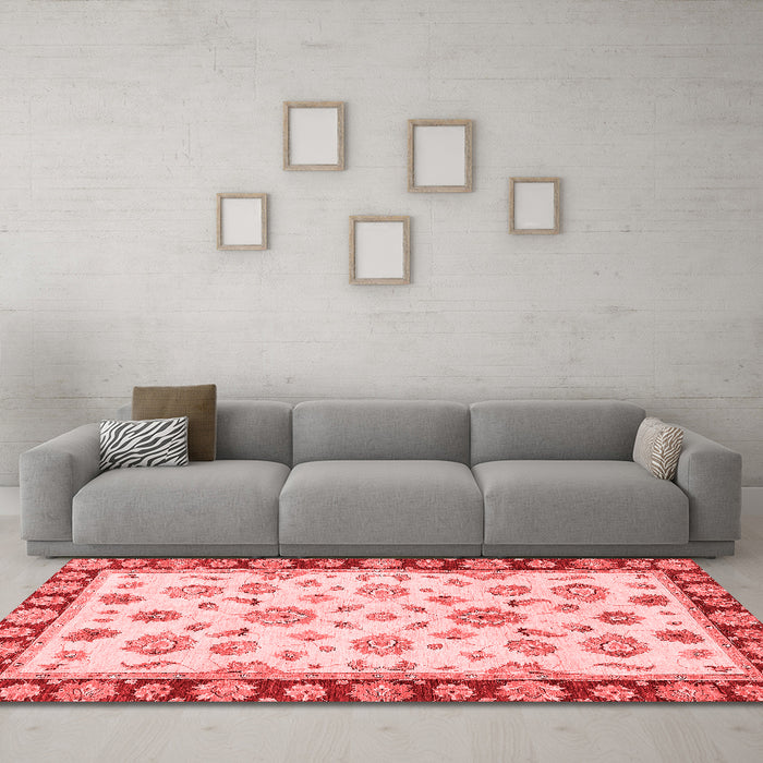 Traditional Red Washable Rugs
