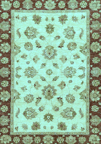 Oriental Light Blue Traditional Rug, abs450lblu