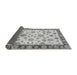 Sideview of Oriental Gray Traditional Rug, abs450gry