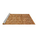 Sideview of Machine Washable Abstract Orange Rug, wshabs451