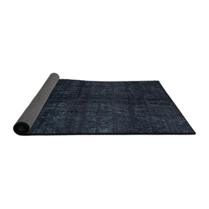 Sideview of Abstract Blue Modern Rug, abs4510
