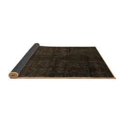 Sideview of Abstract Brown Modern Rug, abs4510brn