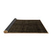 Sideview of Abstract Brown Modern Rug, abs4510brn