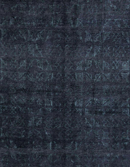 Machine Washable Abstract Night Blue Rug, wshabs4510
