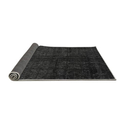 Sideview of Abstract Gray Modern Rug, abs4510gry