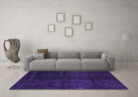 Machine Washable Abstract Purple Modern Rug, wshabs4510pur