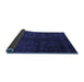 Sideview of Abstract Blue Modern Rug, abs4510blu