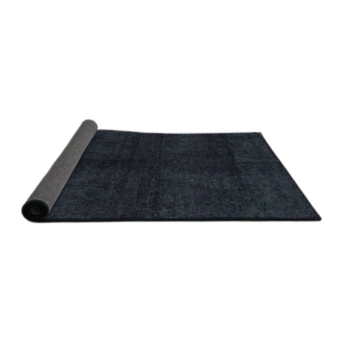 Sideview of Abstract Blue Modern Rug, abs4511