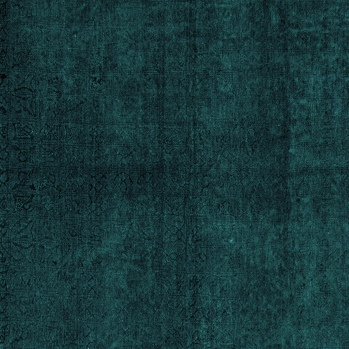 Square Machine Washable Abstract Turquoise Modern Area Rugs, wshabs4511turq