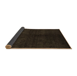 Sideview of Abstract Brown Modern Rug, abs4511brn