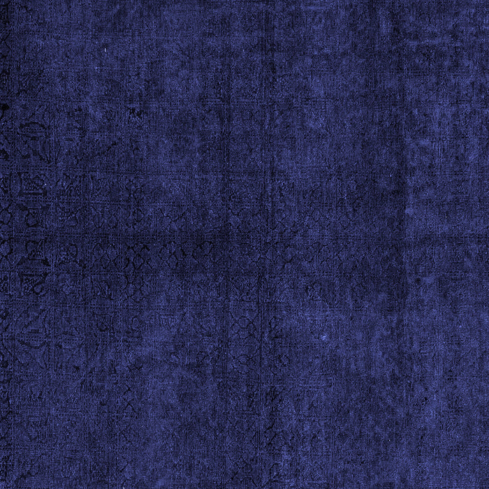 Square Abstract Blue Modern Rug, abs4511blu