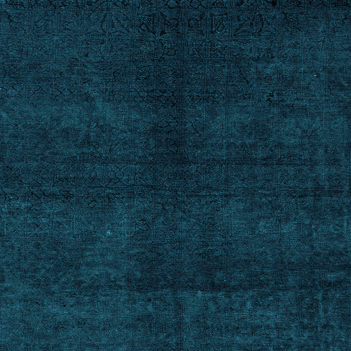 Square Abstract Light Blue Modern Rug, abs4511lblu