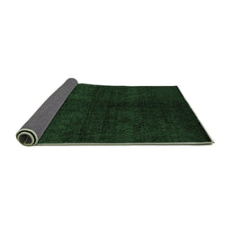 Sideview of Abstract Emerald Green Modern Rug, abs4511emgrn
