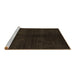 Sideview of Machine Washable Abstract Brown Modern Rug, wshabs4511brn