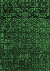 Abstract Emerald Green Modern Rug, abs4512emgrn