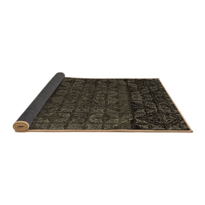 Sideview of Abstract Brown Modern Rug, abs4512brn