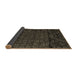 Sideview of Abstract Brown Modern Rug, abs4512brn