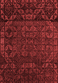 Abstract Red Modern Rug, abs4512red