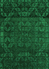 Abstract Green Modern Rug, abs4512grn