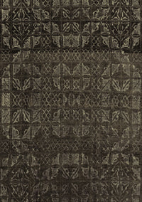 Abstract Brown Modern Rug, abs4512brn