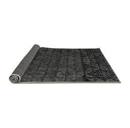 Sideview of Abstract Gray Modern Rug, abs4512gry
