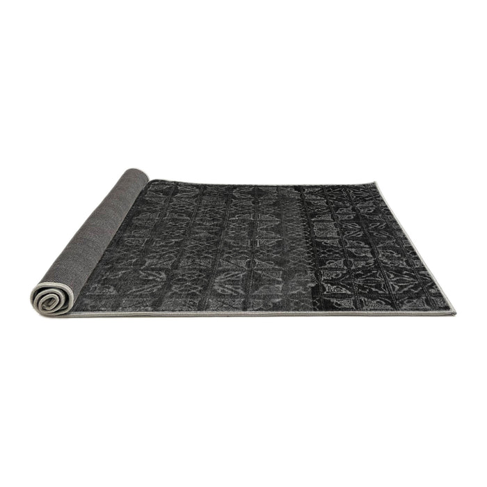 Sideview of Abstract Gray Modern Rug, abs4512gry