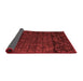 Abstract Red Modern Area Rugs