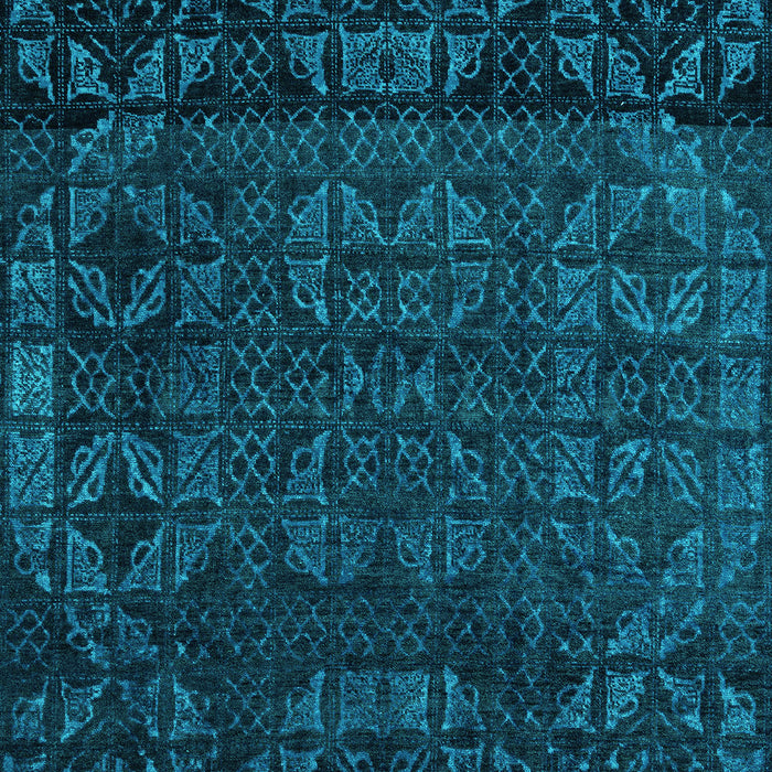 Machine Washable Abstract Turquoise Modern Area Rugs, wshabs4512turq