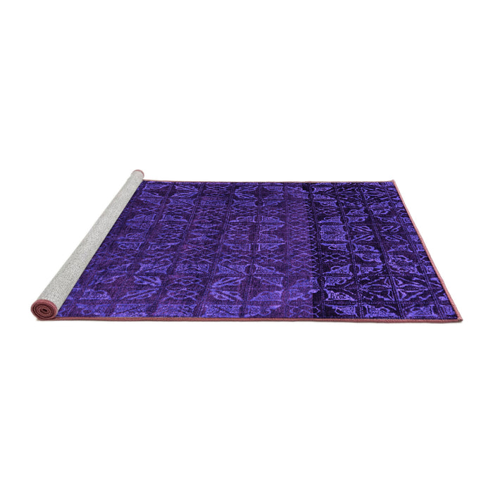 Sideview of Machine Washable Abstract Pink Modern Rug, wshabs4512pnk