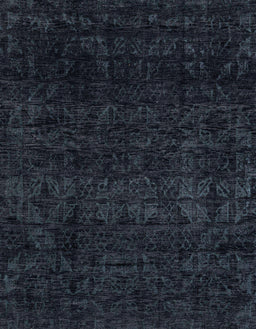 Abstract Dark Blue Grey Blue Modern Rug, abs4513