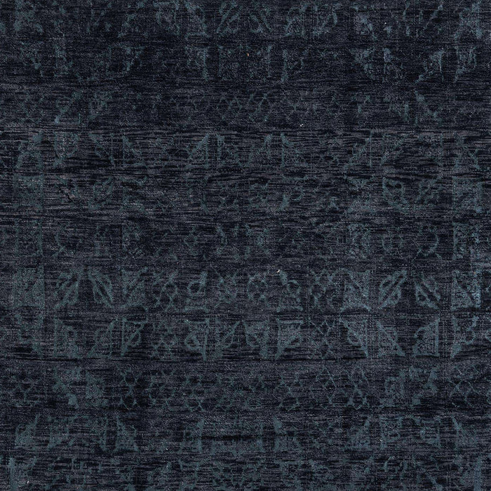 Abstract Dark Blue Grey Blue Modern Rug, abs4513
