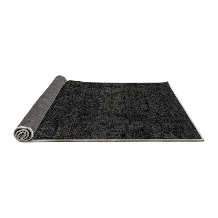 Sideview of Abstract Gray Modern Rug, abs4513gry