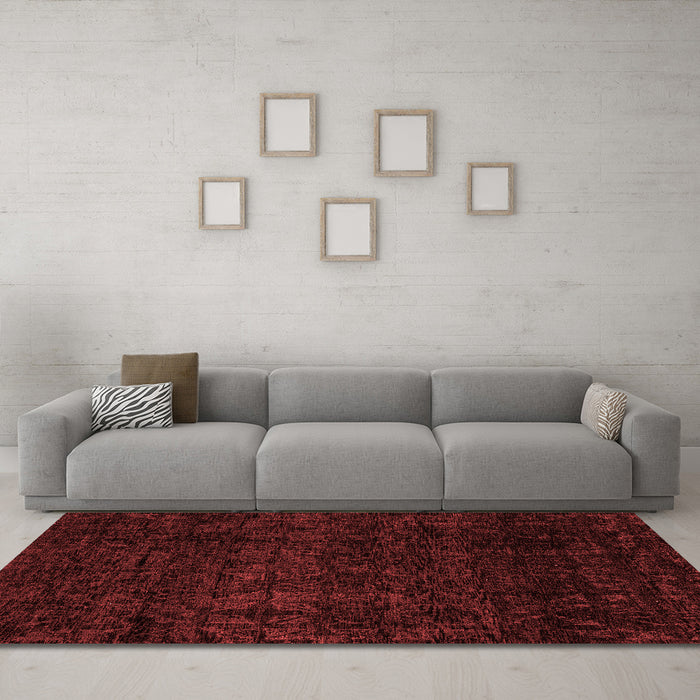 Modern Red Washable Rugs