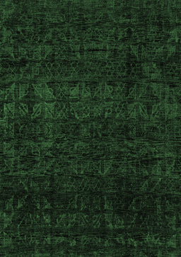 Abstract Emerald Green Modern Rug, abs4513emgrn