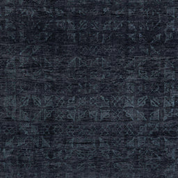 Square Machine Washable Abstract Dark Blue Grey Blue Rug, wshabs4513