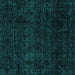 Square Abstract Turquoise Modern Rug, abs4513turq