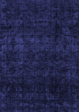 Abstract Blue Modern Rug, abs4513blu