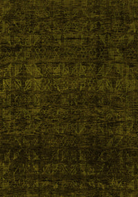 Abstract Yellow Modern Rug, abs4513yw