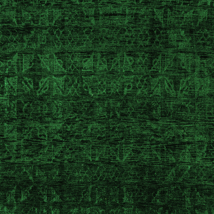 Machine Washable Abstract Green Modern Area Rugs, wshabs4513grn