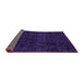 Sideview of Abstract Purple Modern Rug, abs4513pur