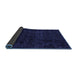 Sideview of Abstract Blue Modern Rug, abs4513blu